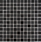 Preview: Mosaik Fliese selbstklebend Schwarz Matt Milchglas Gefrostet Glasmosaik Fliesenspiegel Wandfliese - 200-4CM22