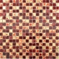 Preview: Mosaique pierre carree Resin mix or rouge Mix brillant