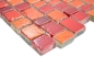 Preview: Glasmosaik Mosaikfliese unregelmäßiger Vintage orange rot - 85-0009