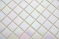 Preview: Glasmosaik Mosaikfliese Iridium weiss Regenbogen Flip Flop Farben - 58-0103