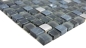 Preview: Mosaique de verre Pierre naturelle Acier inoxydable noir graphite anthracite mat brillant 92-0322