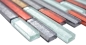 Preview: Mosaik Mauerverbandoptik Transluzent Crystal mix gold silber schwarz rot glaenzend - 10 Mosaikblaetter