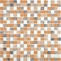 Preview: Mosaico de vidrio Mosaico de piedra natural Rustico beige marron Emperador 58-1213