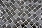 Preview: Glasmosaik Natursteinmosaik Rustikal grau anthrazit schwarz - 58-0203