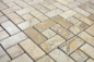 Preview: Mosaique roue pierre uni chocolat poli marbre brun brillant
