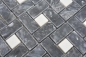 Mobile Preview: Marmor Mosaik Rad Stein Optik weiss anthrazit Nero poliert Antik 88-B19