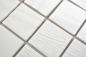 Mobile Preview: Keramikmosaik Struktur Weiß Fliesenspiegel Wandfliese Küchenfliese Bad WC - 14-0101