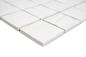 Mobile Preview: Keramikmosaik Struktur Weiß Fliesenspiegel Wandfliese Küchenfliese Bad WC - 14-0101