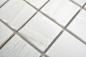 Preview: Keramikmosaik Struktur Weiß Fliesenspiegel Wandfliese Küchenfliese Bad WC - 14-0111