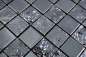 Preview: Keramikmosaik Mosaik Strukturiert Blauschwarz Metallic Wandverkleidung Fliesenspiegel Küchenfliese - 18-0303