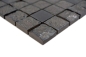 Mobile Preview: Keramikmosaik Mosaik Strukturiert Schwarz Wandverkleidung Fliesenspiegel Küchenfliese Bad WC - 18-0333