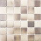 Mobile Preview: Mosaik Fliese beige braun Keramikmosaik rutschsicher Duschboden Wand 16-1211-R10