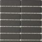 Mobile Preview: Mosaik Fliese Keramikmosaik Stäbchen anthrazit schwarz unglasiert 24B-0310-R10