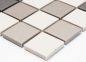 Mobile Preview: Mosaik Fliese Rutschhemmung Keramikmosaik hellbeige grau unglasiert 18-0205