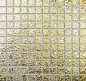 Preview: Keramikmosaik gold Struktur Gehaemmert - 10 Mosaikblaetter