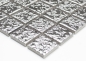 Preview: Keramikmosaik Fliese Silber Struktur Gehämmert Mosaikmatte Mosaikplatte Wand - 18-0207