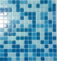 Mobile Preview: Schwimmbad Mosaik Fliese Poolmosaik Glasmosaik Blau Mix SONDERPREIS- 52-0402_Papier
