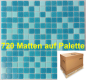 Preview: 720 mats swimming pool mosaic tile pool mosaic glass mosaic blue special price - 52-0402_Paper