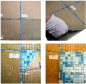 Preview: Mosaique verre mix bleu brillant - 10 feuilles de mosaique