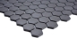 Preview: Mosaik Fliese Keramikmosaik Hexagon schwarz unglasiert 11A-0304-R10