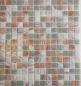 Preview: Mosaique carree Goldensilk beige clair verre brillant