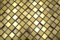 Preview: Mosaik Fliese Aluminiummosaik Glasmosaik Gold Klar Fliesenspiegel Wandverkleidung - 49-A307