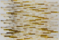 Preview: Mosaico de azulejos de metal mosaico de oro amarillo oro beige varillas cepillado
