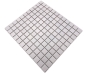 Preview: Mosaique Carre blanc uni Ceramique aspect blanc mat R10B