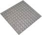 Preview: Mosaique Carre uni metal Ceramique gris mat R10B