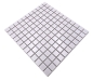 Preview: Mosaico cuadrado uni blanco mate ceramica look blanco