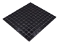 Preview: Mosaico cuadrado liso de ceramica negra brillante