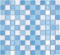 Preview: Keramik Mosaik Schwimmbadmosaik blau glänzend Poolmosaik Badfliesen 18-0407