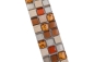 Preview: Mosaique Bordures Pierre naturelle Mosaique de verre Batonnets cream pastell rotor orange brun