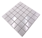 Preview: Mosaico cuadrado uni blanco ceramica brillante aspecto blanco
