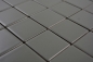 Preview: Mosaik Fliese metallgrau metall matt Keramikmosaik 16B-0211