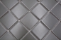 Preview: Mosaik Fliese metallgrau metall matt Keramikmosaik 16B-0211