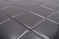 Preview: Mosaic tile black high-gloss ceramic mosaic 16B-0301