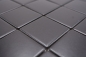 Preview: Mosaico quadrato in ceramica nera opaca