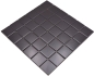 Preview: Mosaico quadrato in ceramica nera opaca
