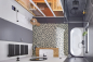 Preview: Mosaik Fliese Keramik cream hellbeige grau unglasiert 16-2011