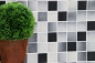 Preview: Mosaik Fliese anthrazit grau hellgrau Keramikmosaik rutschsicher 16-2211-R10