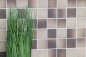 Preview: Mosaique Carre mix beige marron Ceramique mate R10B
