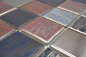 Preview: Mosaique Carre Orient color mix Ceramique aspect retro multicolore mat