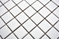 Preview: Keramikmosaik Mosaikmatte weiß glänzend Küchenfliese Badezimmer 18D-0101