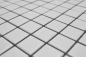 Preview: Mosaico cuadrado uni blanco mate ceramica look blanco