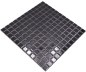 Preview: Keramikmosaik schwarz hochglanz Mosaikplatte Mosaikfliese 18D-0301