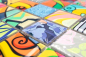 Preview: Mosaique Carre mix ART Ceramique aspect pop art multicolore brillant