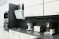 Preview: Mosaique rectangle uni noir brillant Ceramique aspect bambou
