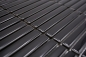 Preview: Mosaique rectangle uni noir brillant Ceramique aspect bambou