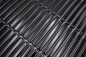 Preview: Mosaique rectangle uni noir brillant Ceramique aspect bambou